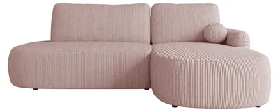 Produktbild von MIRJAN24 Ecksofa Loridu O Cord, mit Schlaffunktion und Bettkasten, L-Form Sofa (Farbe: Poso 52, Ecksofa: Rechts), KI-generiertes Bild