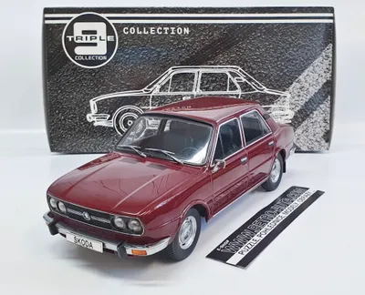 Obrázok produktu pre Škoda 120 LS 1979 tmavočervený model auta 1:18 Triple9