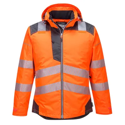 Image de Parka Hv Pw3  Couleur : Orange/gris Taille M - Portwest
