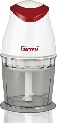 Immagine prodotto di Girmi TR01 BIANCO Tritaverdure Elettrico 0.5L 350W Rosso Trasparente Bianco