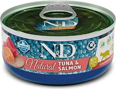 Image de Farmina N&D Nourriture pour chats au saumon et au thon 140 g