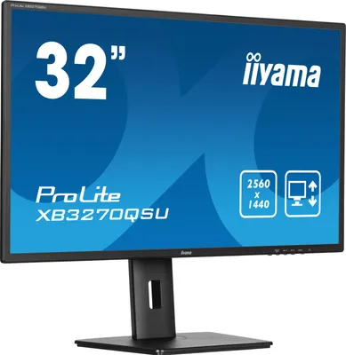 Zdjęcie produktu dla iiyama XB3270QSU-B1 iiyama ProLite XB3270QSU-B1 Monitor 80,0 cm (31,5 Zoll) schwarz