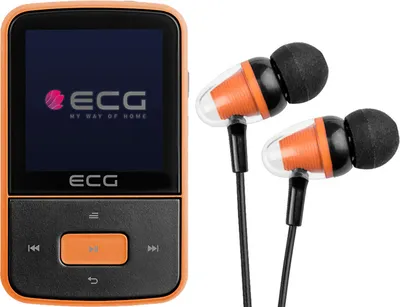Obrázek produktu pro ECG PMP 30 8GB | 1,5" displej | 26 hodin provozu | MP4 přehrávač | Paměť 8 GB | Micro SD karta | Černá/Oranžová | USB 2.0 |