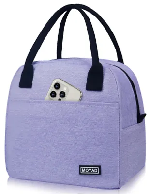 Isolierte Lunchtasche 10 L, Kühlbox für Arbeit & Reisen, lila