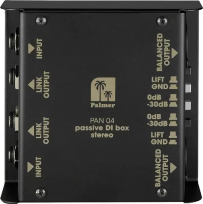 Zdjęcie produktu dla Palmer Audio PAN04, Pasywne pole bezpośrednie, Gitara basowa, Gitara, Syntezator, Pianino cyfrowe, Uniwersalne, Czarny, Stal, 10 - 40000 Hz, 60000 Ω