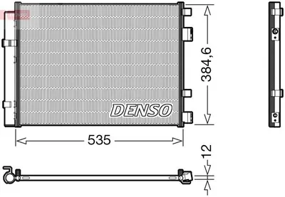Produktbild von DENSO DCN41020 Kondensator Klimaanlage Klimakondensator für HYUNDAI i20 (PB, PBT) +Trockner