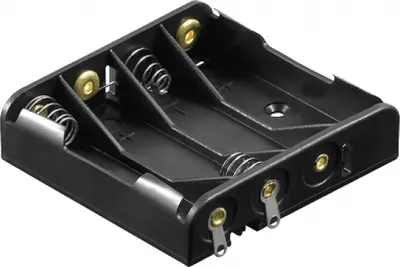 Image de goobay Porte-piles 4 x MicroAAavec raccord à souder