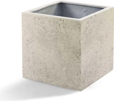 Produktbild von Kvetináč Grigio Cube Antique White - D40cm x H40cm