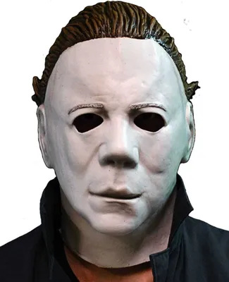 Produktbild von Michael Myers Maske Economy – Halloween Vollkopf Latex Maske ohne Haare – 1 Stück – Herren Horror Kostüm Zubehör – Halloween Fasching Karneval Cosplay