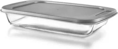 Image de Plat à four Ibili, en verre borosilicate, 30,5 x 18,6 x 5,3 cm, 1,6 l, transparent