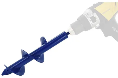 Productafbeelding van Grondboor - Tuinboor - Ø 80 mm - L 300 mm - Roestvrij staal - Zeskantschacht Ø 8 mm
