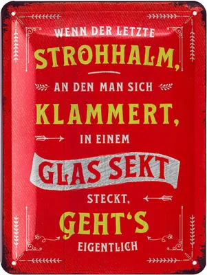 Produktbild von LANOLU Blechschilder retro, Bar Schild und lustige Wanddeko Küche Spruch, Cocktail Schild als Geschenkidee, Metallschilder vintage, 15x20 cm