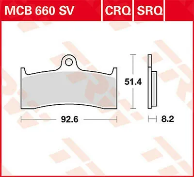 Produktbild von TRW Bremsbelagsatz MCB660SV Brutale 750 F4 X1 Lightning BL1 CB1300 SC40 ZX7RR Ninja ZX750N
