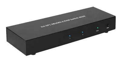 Produktbild von MicroConnect DisplayPort und USB 1x2 4K2K KVM-Switch, MC-DP-KVM201K
