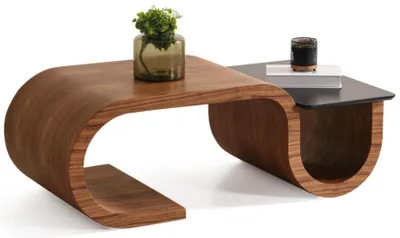 Produktbild von Couchtisch Holz Modern Wohnzimmer Neu Braun Luxus Stilvoll Exklusiv