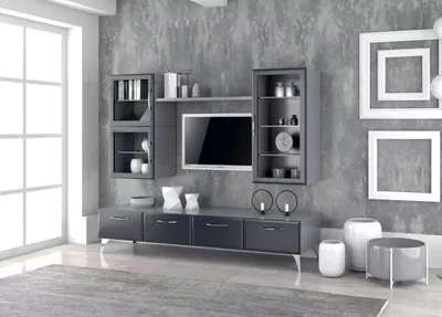 Productafbeelding van Tv Ständer Seitenschrank Moderne Wohnwand Wohnzimmer Wohnwände 4tlg