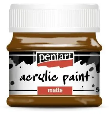 Obrázek produktu pro Akrylová barva matná PENTART 50 ml KAŠTANOVÁ