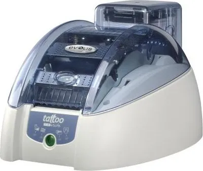 Image de Tattoo RW Basic - Imprimante à cartes, Thermique directe, USB + Ethernet, bleue