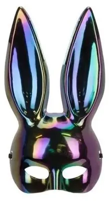 Produktbild von Kaninchenmaske, 16,5 x 34 cm, schwarz