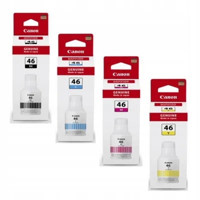 Zdjęcie produktu dla Tusz Canon GI-46 3 x 135ml + 1 x 170ml CMYK Oryginał komplet