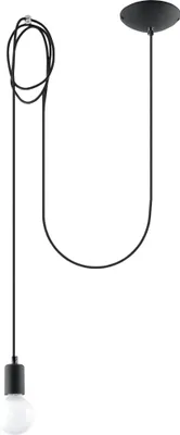 Immagine prodotto di EDISON 1 LONG lampada a sospensione Nero Sollux Lighting SL.0369