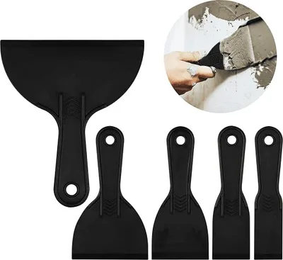 Produktbild von INF 5er-Set Kunststoffspachtel – Flexible Schaber für Wandreparatur & Malerei