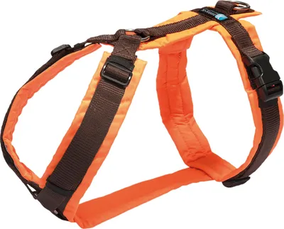 Produktbild von Gr.XXS - leuchtorange/braun - Brustgeschirr Protect - Hundebrustgeschirr