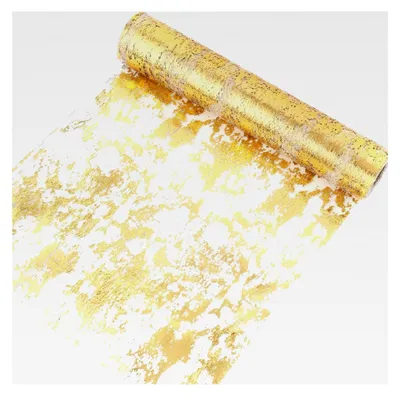 Produktbild von Tischläufer Gold 20m, Glänzendes Tischband für Dekorationen
