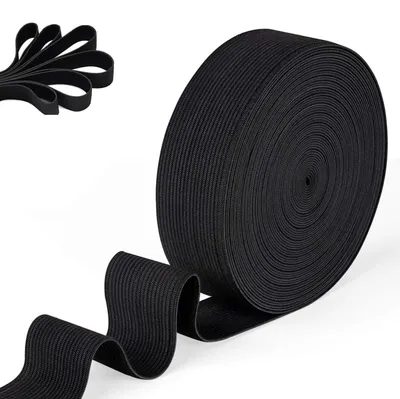 Elastikband 10 m x 30 mm, schwarz, für Nähen und DIY