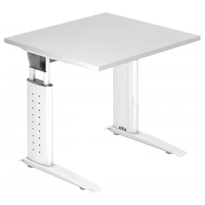Produktbild von UNDA 8 W - 80 x 80 höhenverstellbar Weiß/Weiß