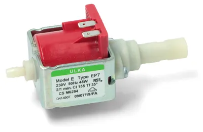 A close-up shot of an electrical water pump.
