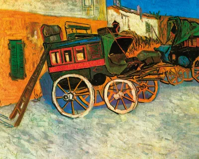 Obrázok produktu pre Vincent Van Gogh Art Print Obraz - Dostavník z Tarasconu, 1888 (40 x 50 cm)