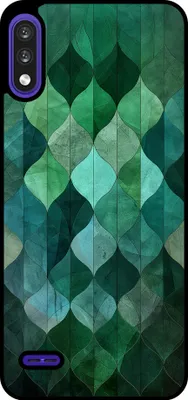 Produktbild von Smartphonica Handytasche geeignet für LG K22 mit grünen Blättern drucken - TPU backcover Fall grünes Blatt-Design - Grün