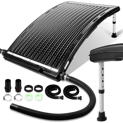 Zdjęcie produktu dla Kolektor słoneczny słoneczny podgrzewacz basenu słoneczny podgrzewacz basenu słoneczny system ciepłej wody prysznic ogrodowy 110 x 69 x 14 cm do basenu