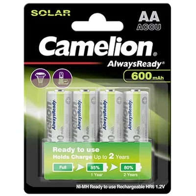 Produktbild von Nabíjacia batéria Mignon CAMELION 1,2 V, 600 mAh, typ AA, NiMH, balenie po 4 ks