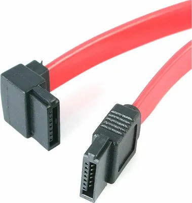Obrázok produktu pre StarTech.com SATA12LA1, 0,3048 m, Samec/samec, Červená, 10 g, 125 mm, 145 mm