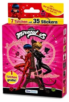 Produktbild von Miraculous Friends Forever Eco Blister – 7 Tüten mit 35 Stickern