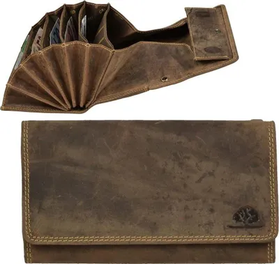 Obrázek produktu pro Greenburry Vintage kožená peněženka Taxi Peněženka extra silná 1785-ES-25