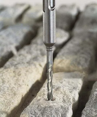 Produktbild von wolfcraft GmbH 1 Hammer-Schlagbohrer Standard, Bohrer, Hammer drill bit, 1 cm, 600 mm, Künstlicher Stein, Beton, Naturstein, 55 cm