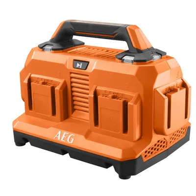 Immagine prodotto di Caricabatterie AEG da 18 V con 6 porte per una gestione efficiente delle batterie