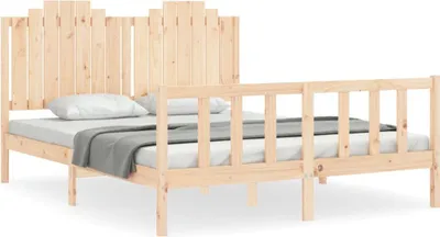 Produktbild von vidaXL Massivholzbett ohne Matratze 160x200 cm Kiefernholz