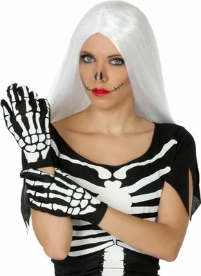 Produktbild von Handschuhe Skelett Schwarz