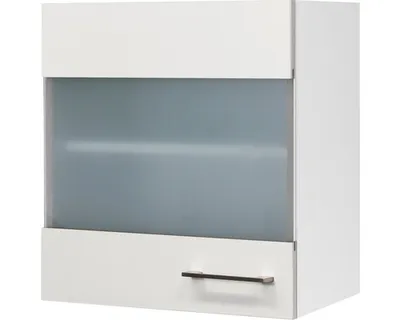 Obrázek produktu pro Kuchyňská skříňka horní se skleněnými dvířky Flex Well Varo ŠxHxV 50 x 32 x 54,8 cm čelo bílá matná korpus bílá