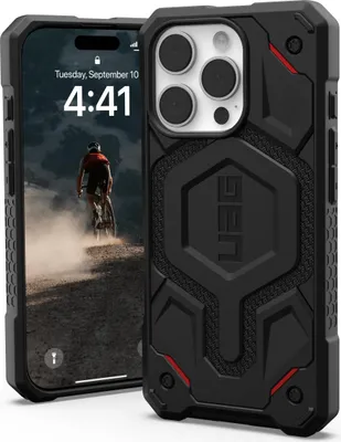 Zdjęcie produktu dla Urban Armor Gear Monarch Pro kevlar, Pokrowiec, Apple, iPhone 16 Pro, 16 cm (6.3"), Czarny