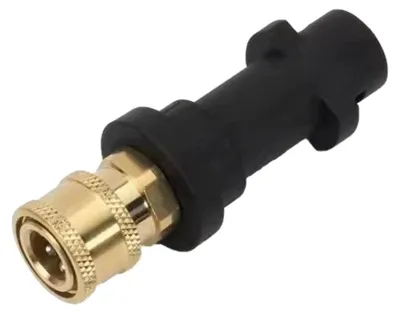 Produktbild von Trade-Shop Adapter 1/4 Zoll Quick Connect kompatibel mit Kärcher K2, K3, K4, K5, K6, K7 Hochdruckreiniger-Pistole Turbodüse Schaumkanone Rotordüse