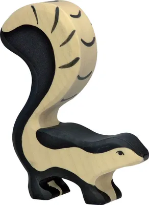 Produktbild von Stinktier Holzfigur Holzspielzeug Waldtier von Holztiger