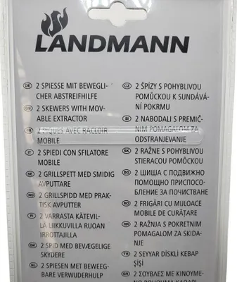 Produktbild von Landmann Spießset 13216, Edelstahl, Kautschuk, Schwarz, Edelstahl, Schwarz