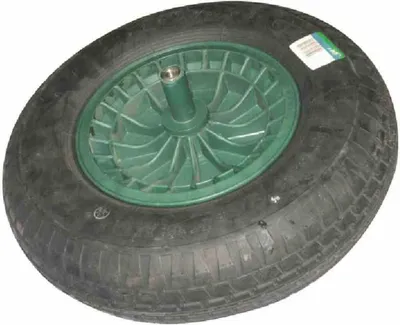 Produktbild von Altrad Fort 801-52 Ersatzrad, lange Achse 190 mm, 400x100 Kunstst., grün/schwarz