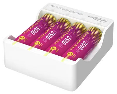 Obrázek produktu pro Ansmann 1001-0183, Lithium-ion (Li-ion), Zkrat, Přepětí, Přetížení, Přílišné vybití, AAA, AA, 4 kusů, Baterie