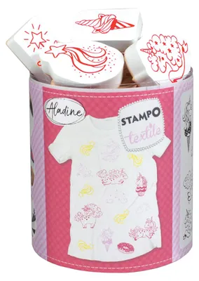 Obrázek produktu pro Razítka Stampo Textile - Kouzelní jednorožci